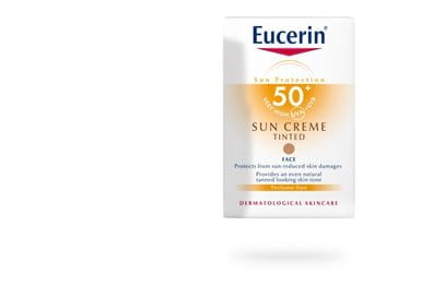eucerin tinted sun creme spf protection sunscreen
