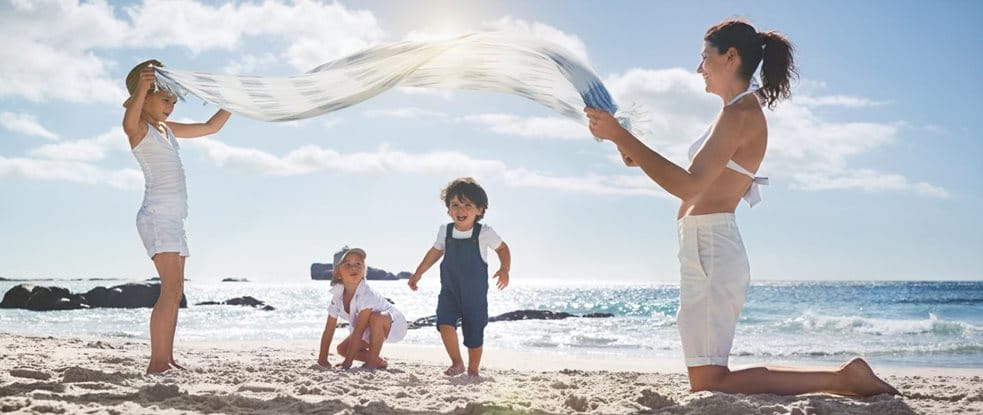 Children playing in the sand