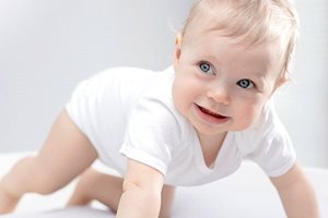 An image of a baby crawling