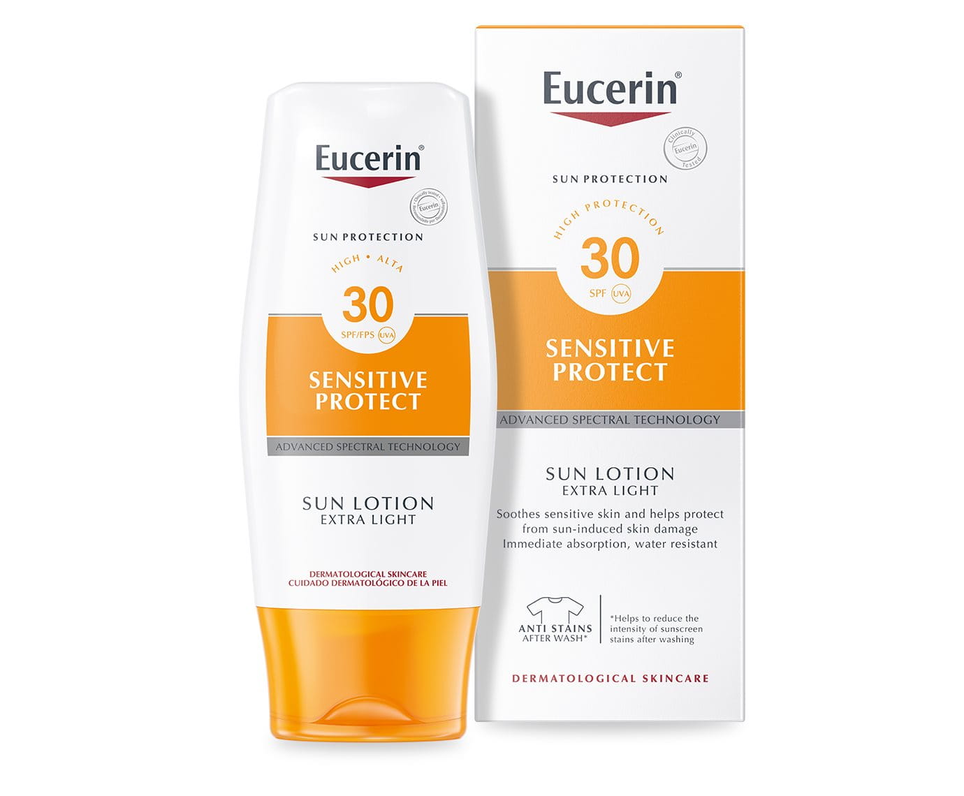 Sensitive Protect Sun Lotion Extra Light Spf 30 Sunscreen For The Body Eucerin