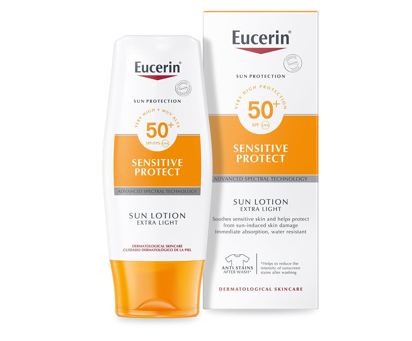 Sun Lotion Extra Light Sensitive Protect Spf 50 Sunscreen For The Body Eucerin